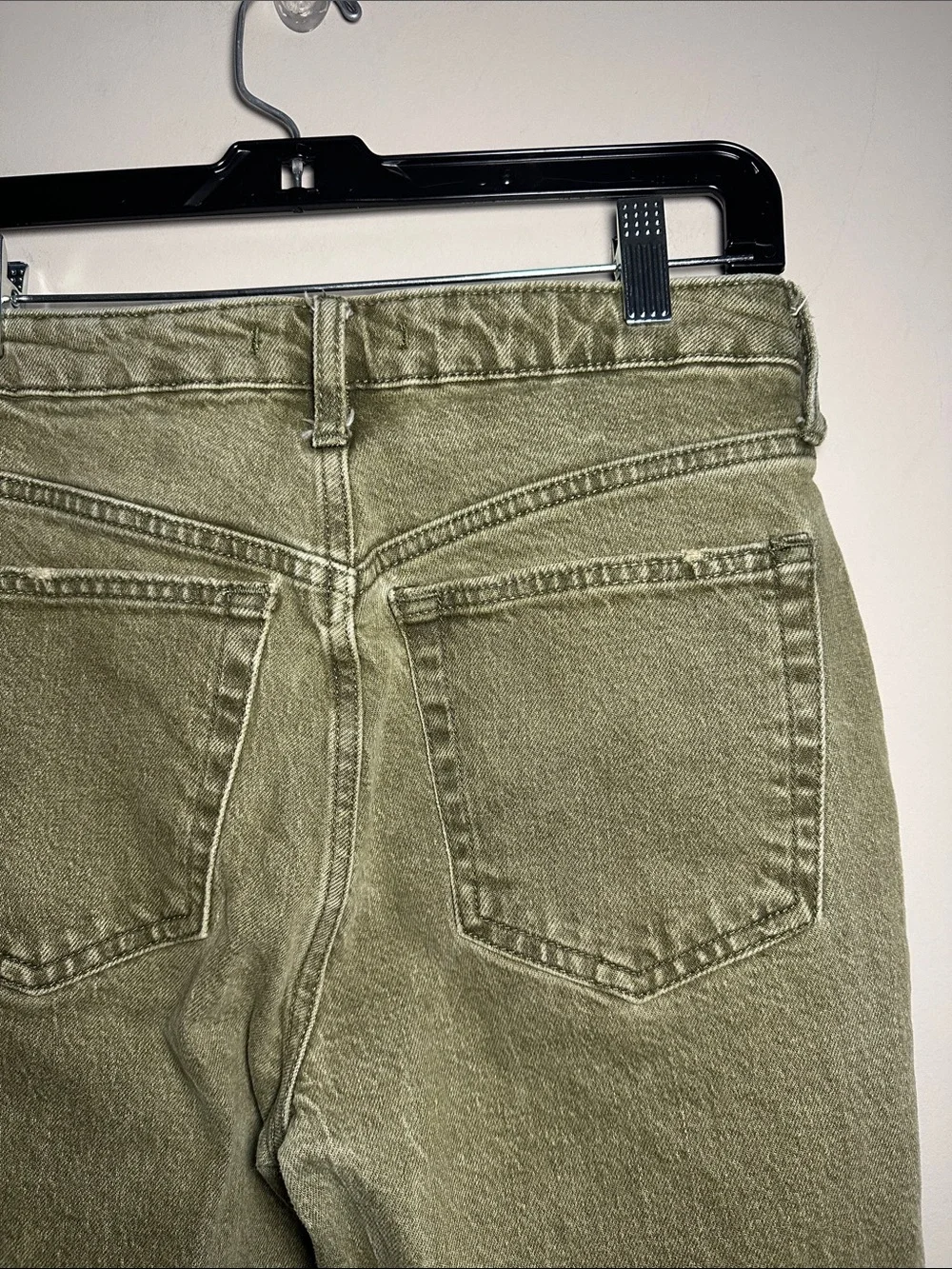 We the free olive High-Waist Distressed Skinny Jeans